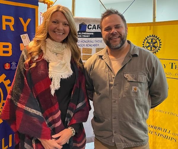Jessica Merritt from Special Liberty Project visits Franklin Rotary Club