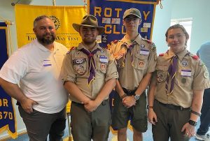 Boy Scout Troop 202 chartered by Franklin Rotary Club